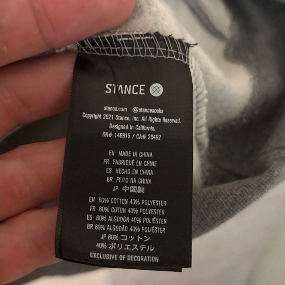 Stance gray hoodie - Picture 3 of 5
